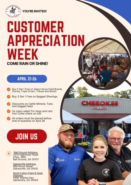 Spring Customer Appreciation Week with details on dates and deals.